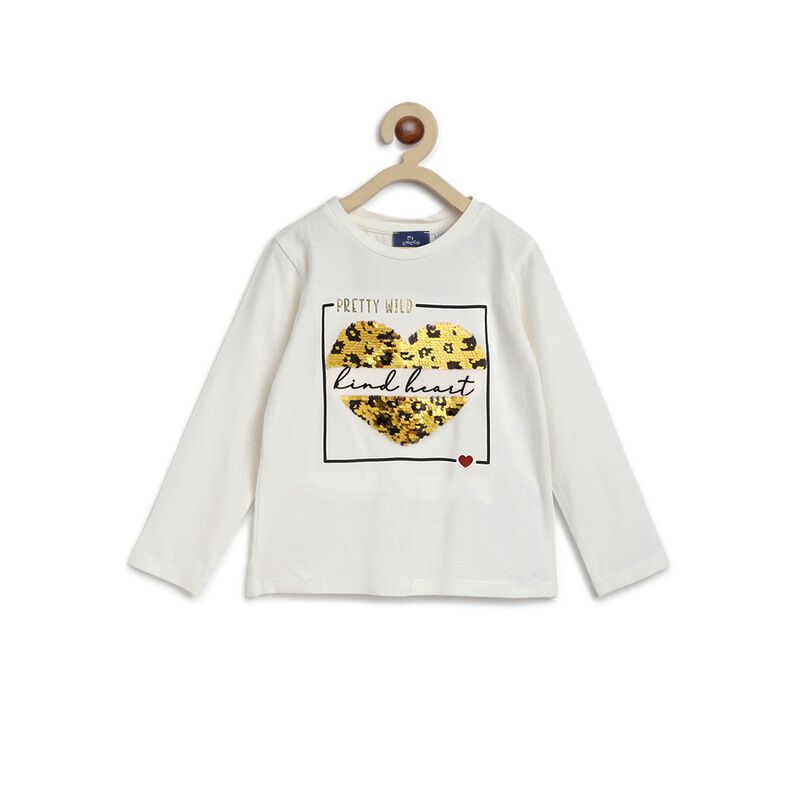 Girls Bronze Long Sleeve Knitted T-Shirt image number 0